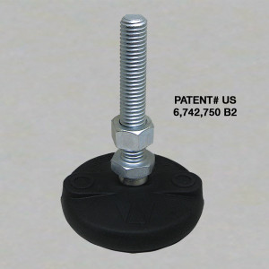3750 lb Load Capacity Details about   PolyMounts Leveling Mount Boltless Black 